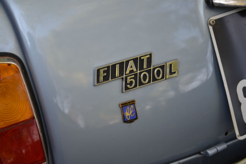 Fiat 500 Mycar bleu métal 1970