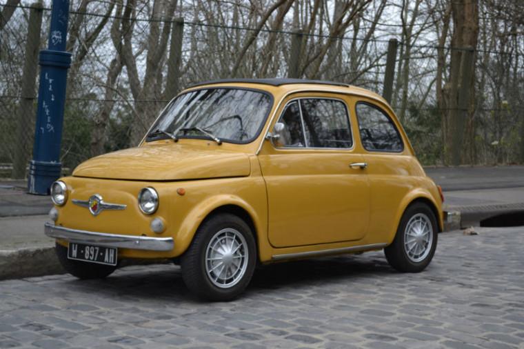 FIAT 500 L (type 110 F) jaune Positano 1969 Parfait Etat