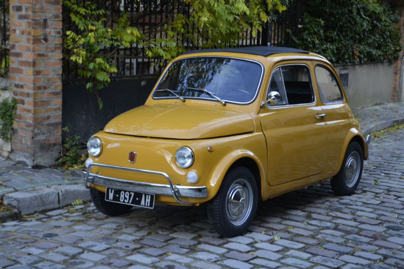FIAT 500 L (type 110 F) jaune Positano 1970