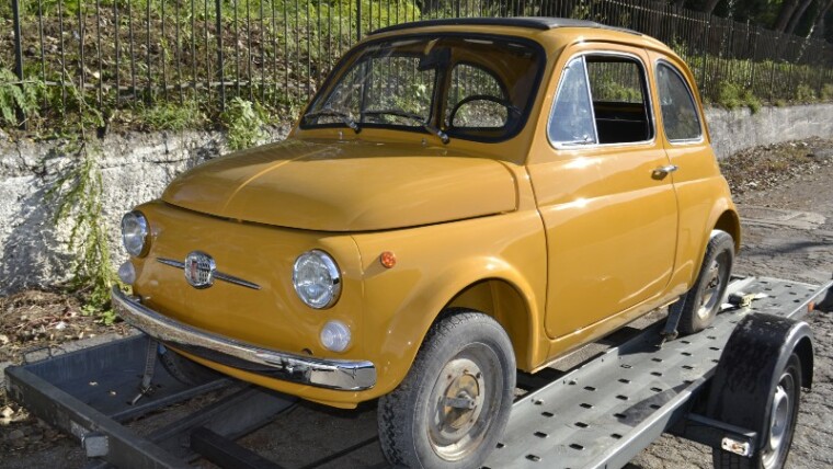 Bientôt ! – FIAT 500 F jaune Positano