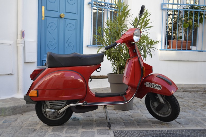  Vendu Moto Vespa PX 200 Iris Rouge 1989 Parfait Etat Piaggio 