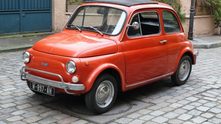 FIAT 500 L rouge corail 1972