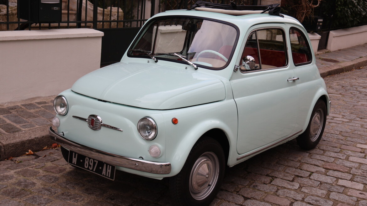 FIAT 500 F vert d’eau 1965