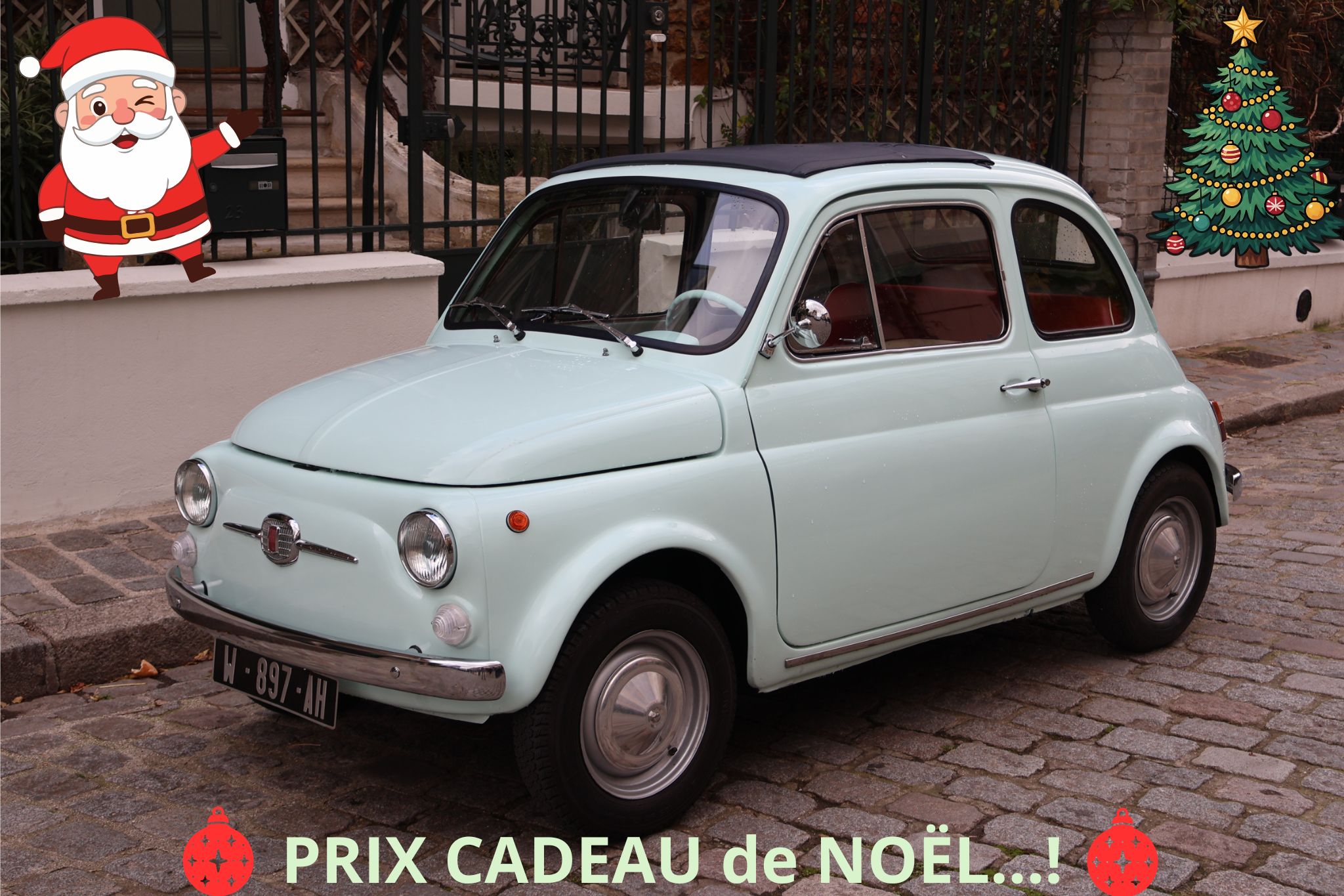 FIAT 500 F vert d'eau 1965 FIAT 500 F vert d'eau 1965